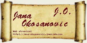 Jana Okošanović vizit kartica